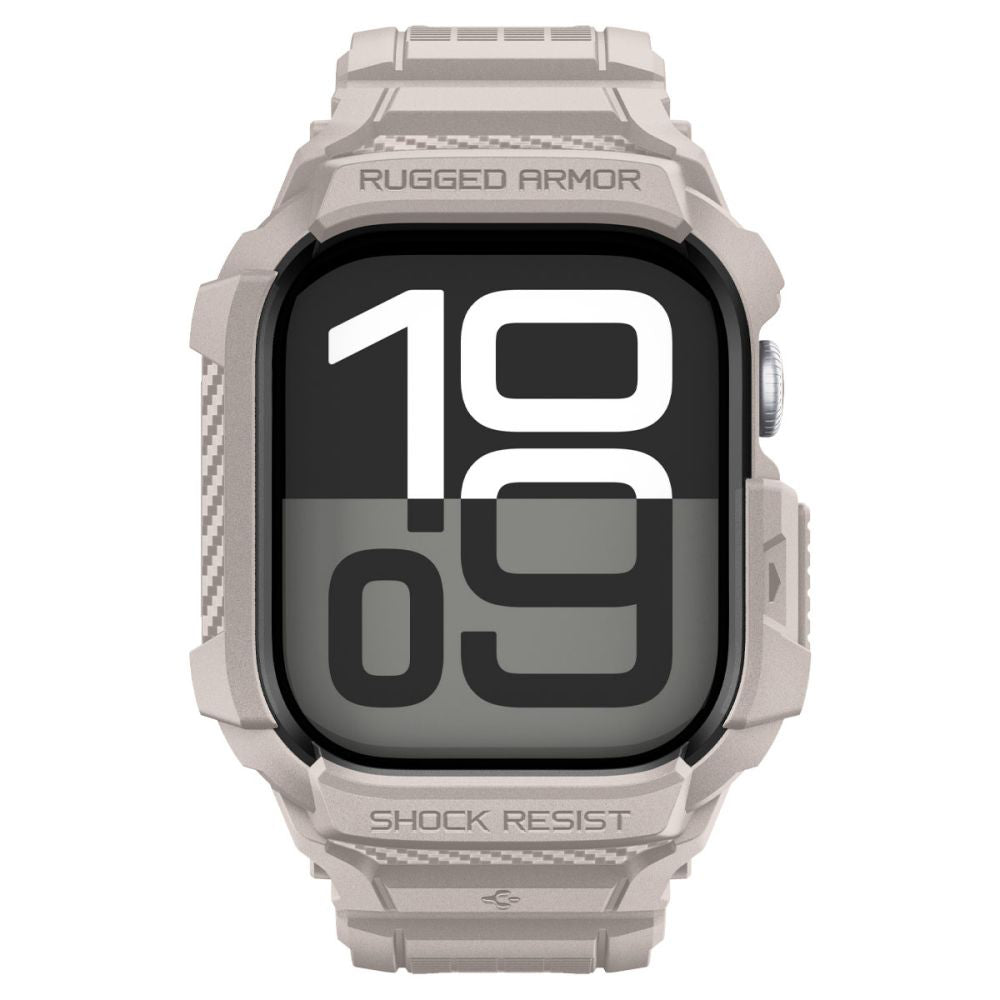 Θήκη Spigen Rugged Armor Pro V2 για Apple Watch Series 10 / 11 42mm, Μπεζ