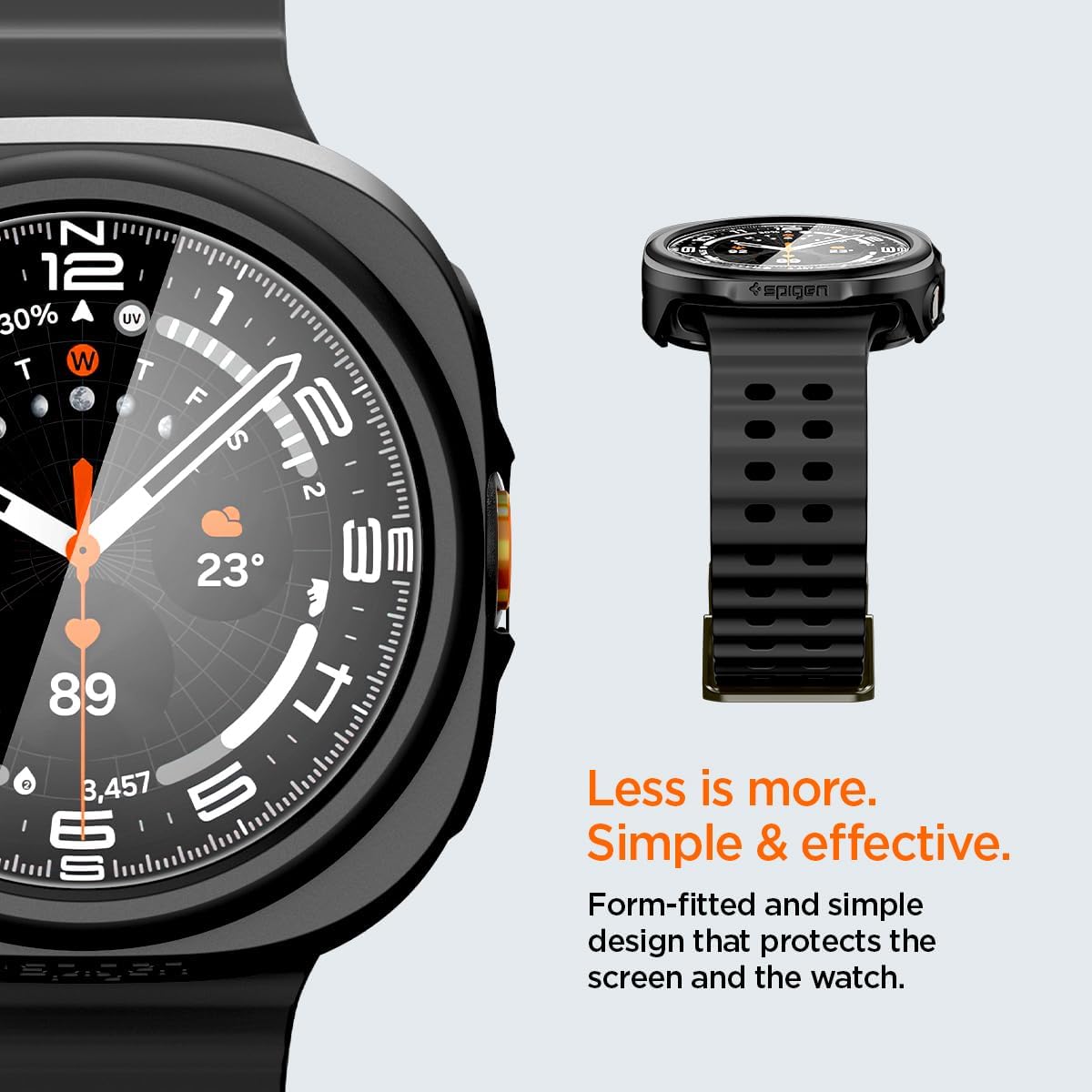 Θήκη Spigen Thin Fit 360 για Samsung Galaxy Watch Ultra2, Μαύρη ACS11609