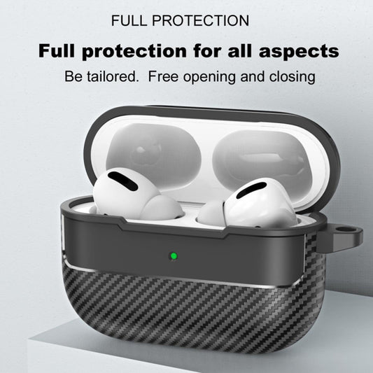 Θήκη Techsuit CarbonFiber για Apple AirPods Pro 3, Μαύρη
