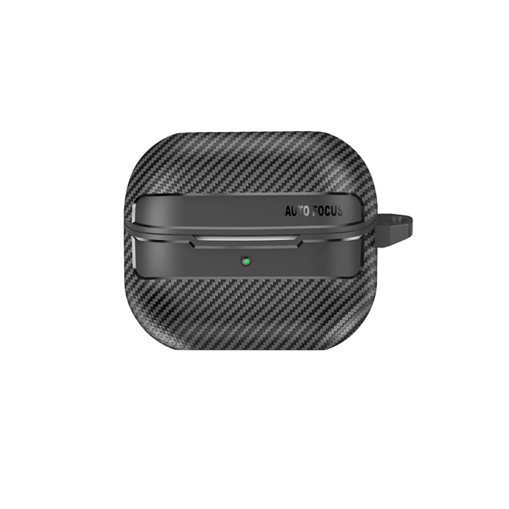 Θήκη Techsuit CarbonFiber για Samsung Galaxy Buds3 FE / Buds3 Pro / Buds3, Μαύρη