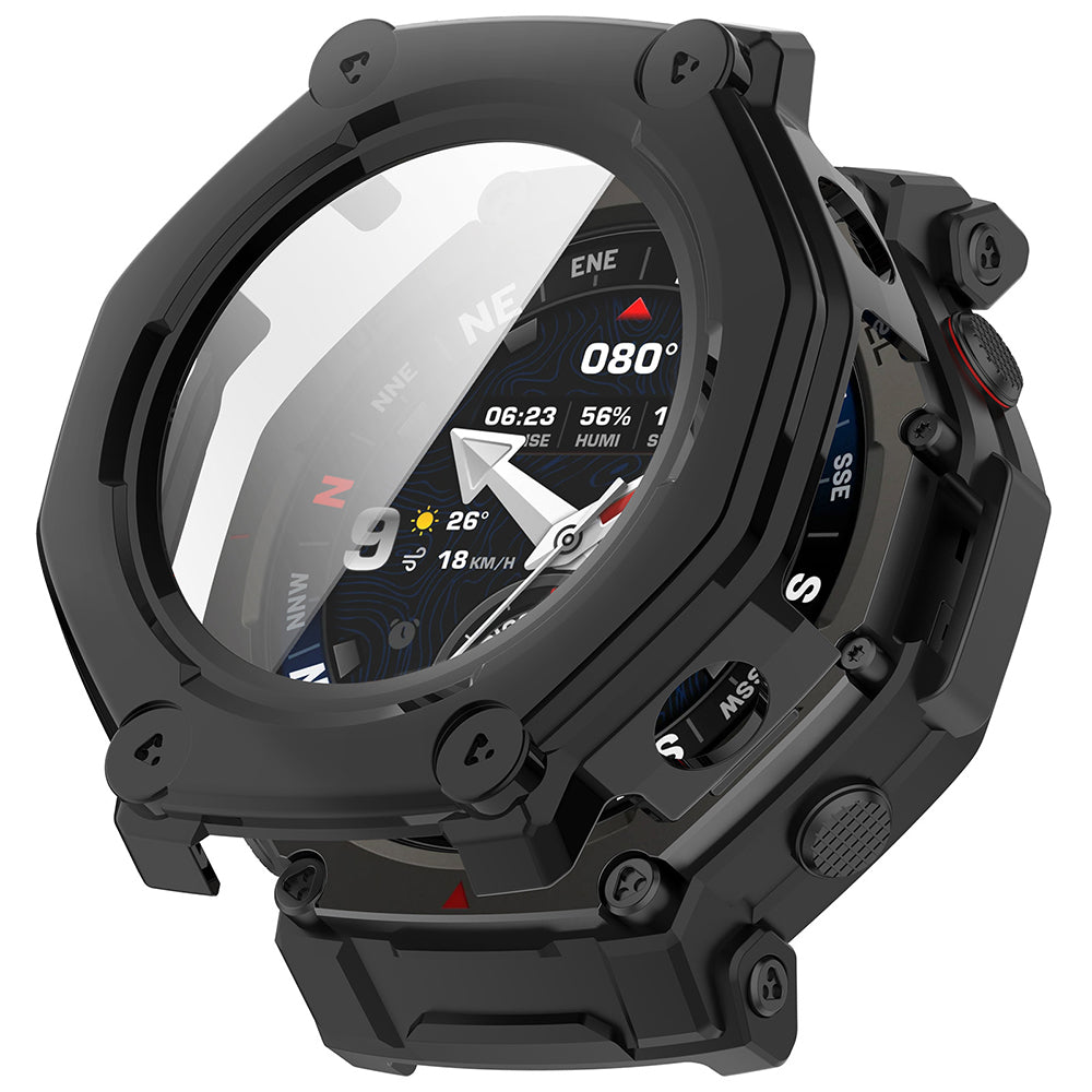 Θήκη Techsuit Defense360 Pro για Amazfit T-Rex 3 Pro 48mm, Μαύρη