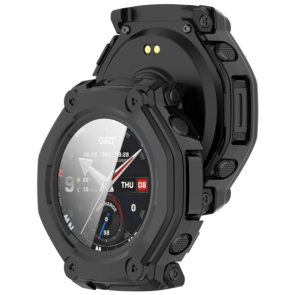 Θήκη Techsuit Defense360 Pro για Amazfit T-Rex 3 Pro 48mm, Μαύρη