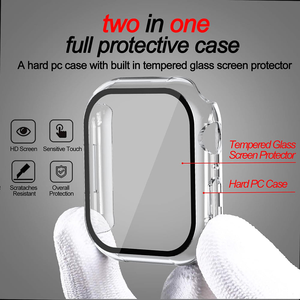 Θήκη Techsuit Defense360 Pro για Apple Watch 7 41mm Series, Διαφανής
