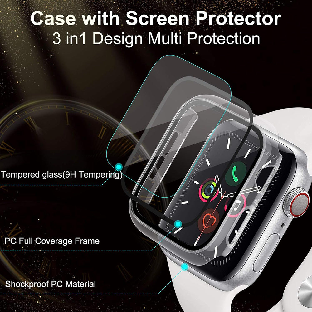 Θήκη Techsuit Defense360 Pro για Samsung Galaxy Watch5 / Watch4 40mm Series, Διαφανής