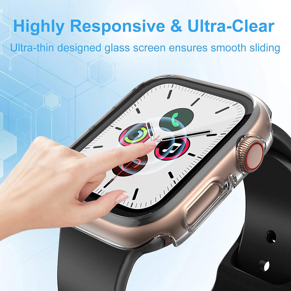 Θήκη Techsuit Defense360 Pro για Samsung Galaxy Watch5 / Watch4 44mm Series, Διαφανής