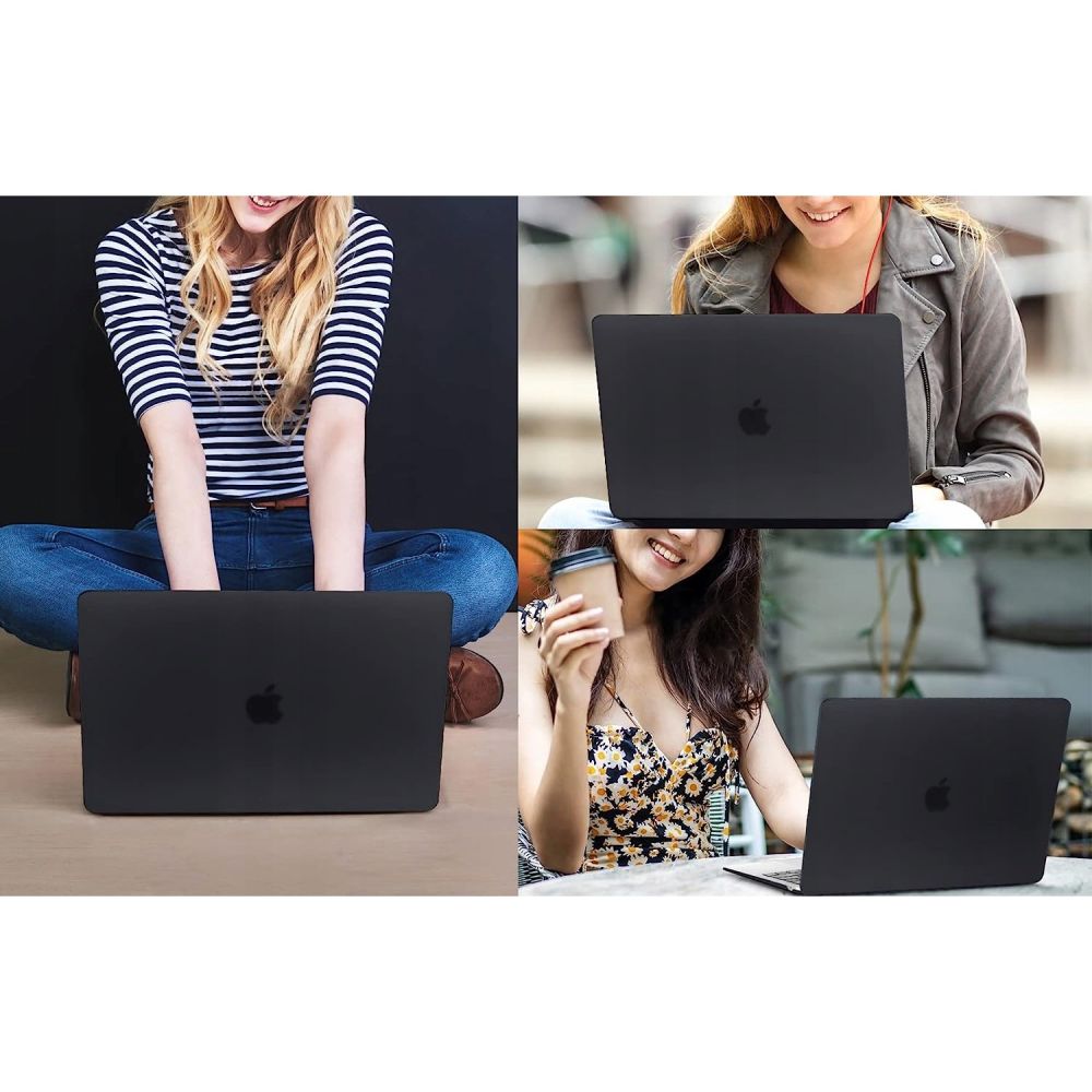 Techsuit UltraShell Case for Apple MacBook Air 15inch (2026) / (2025) / (2024) / (2023), Matte Black