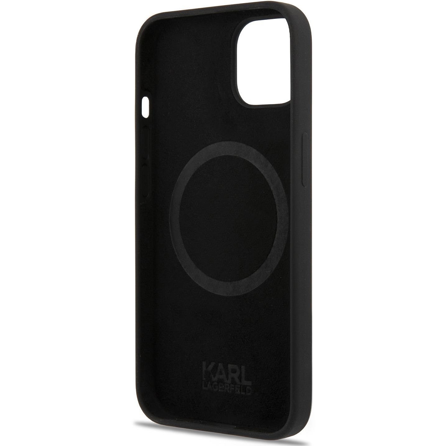 Θήκη MagSafe για Apple iPhone 14 Plus, Karl Lagerfeld, Σιλικόνη Karl & Choupette, Μαύρη