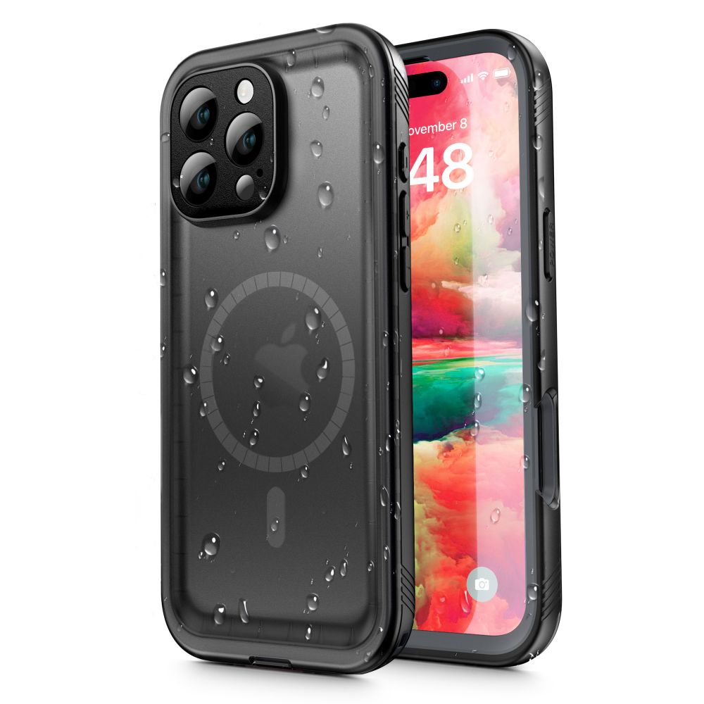 Αδιάβροχη Θήκη για Apple iPhone 16 Pro Max, ShellBox, Μαύρη