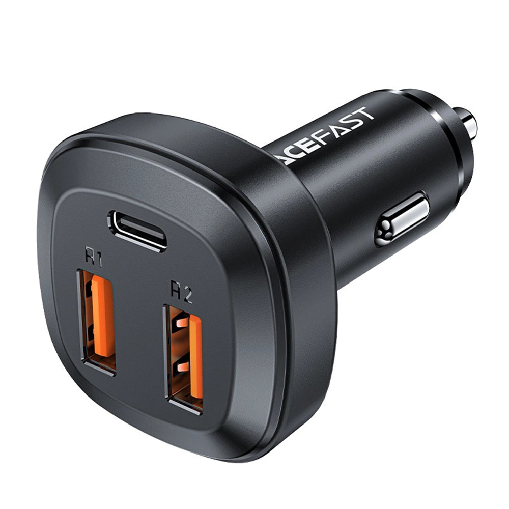 Φορτιστής Αυτοκινήτου Acefast B9, 66W, 5A, 2 x USB-A - 1 x USB-C, Μαύρο