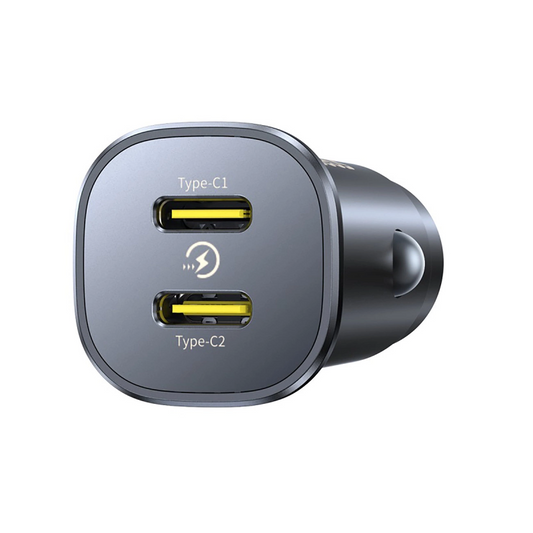 Φορτιστής Αυτοκινήτου Baseus GoTrip, 30W, 3A, 2 x USB-C, Μαύρο