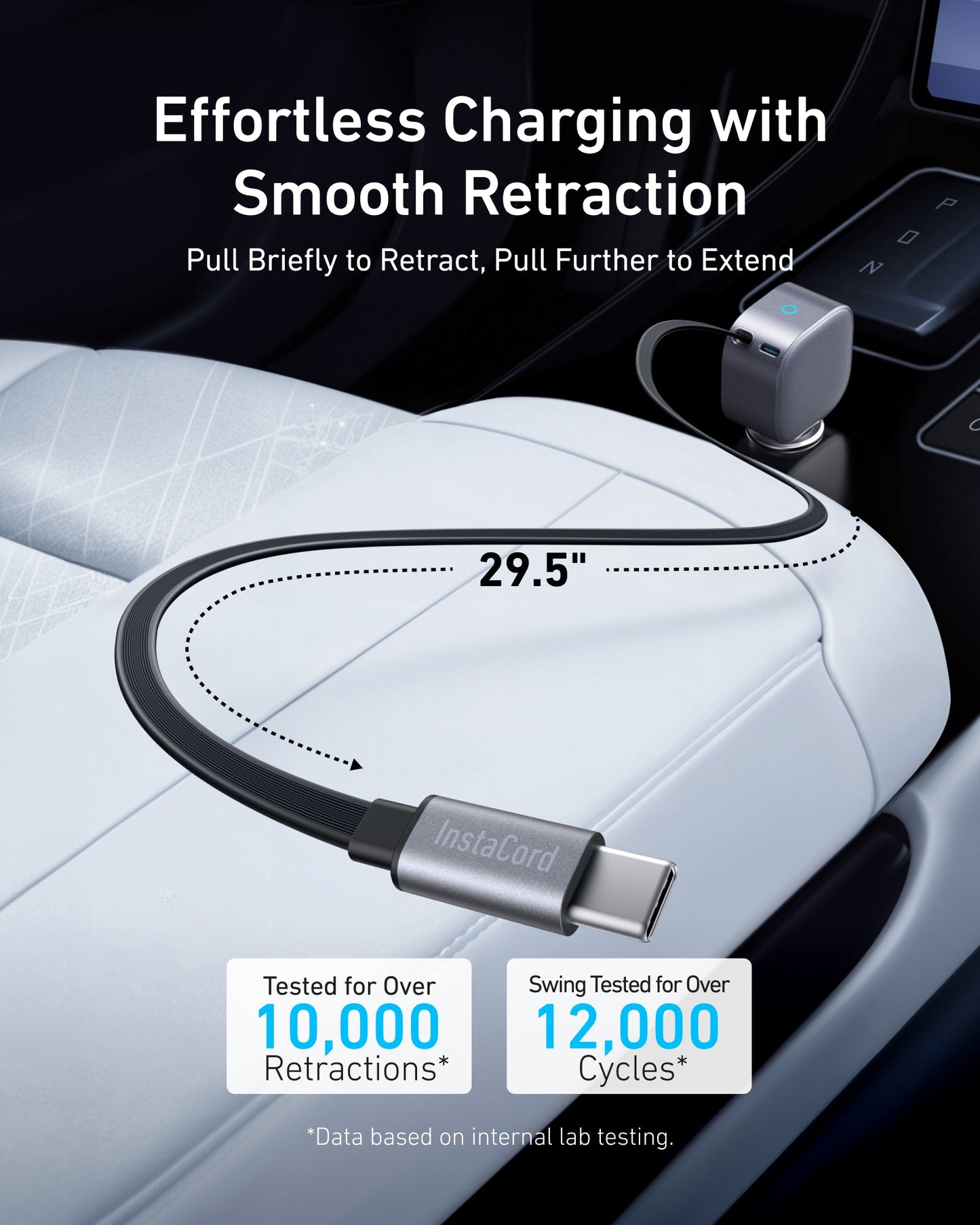 Φορτιστής Αυτοκινήτου με Καλώδιο USB-C Anker Nano, 75W, 3A, 1 x USB-C, Γκρι A2738HA2