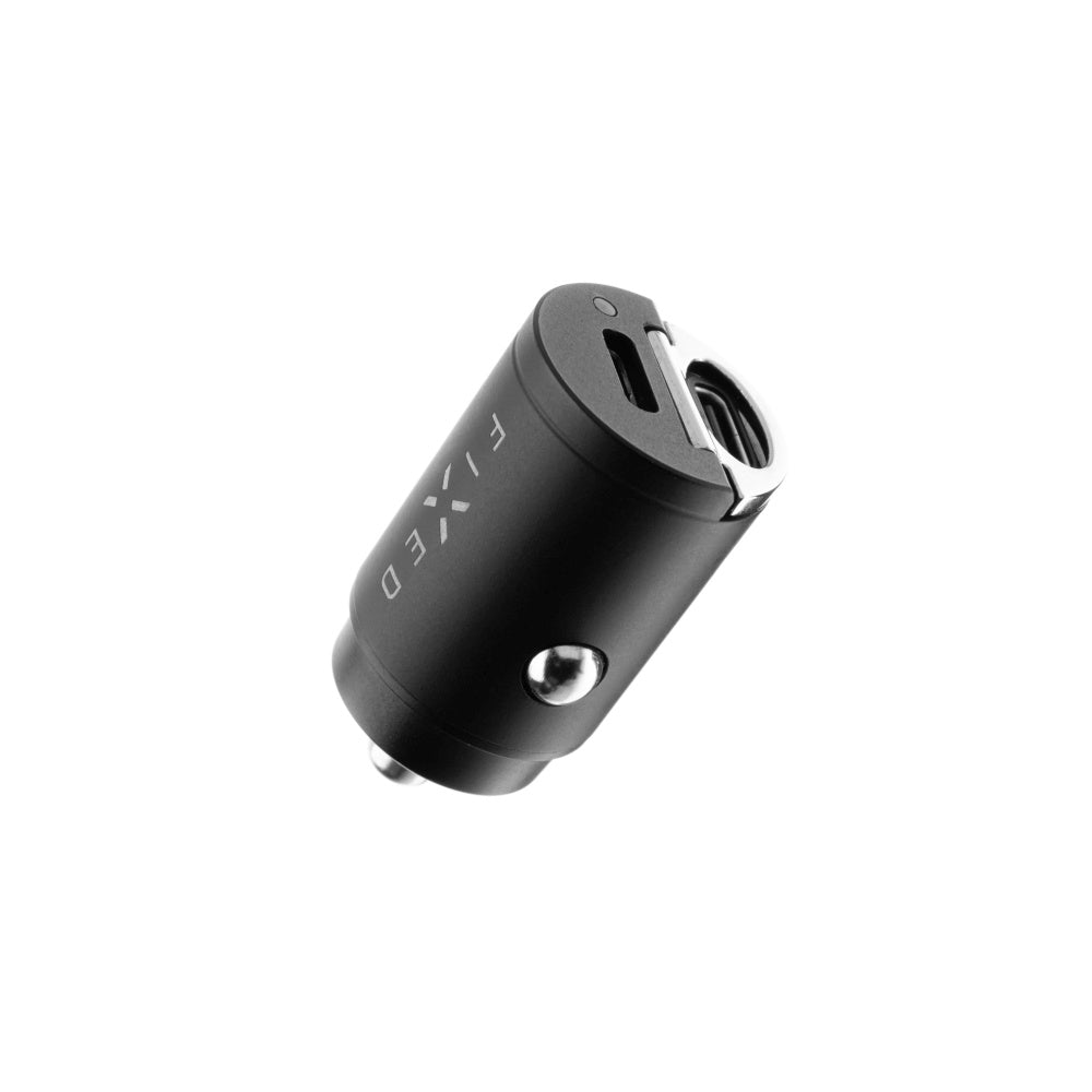 Φορτιστής Αυτοκινήτου Fixed, 30W, 3A, 2 x USB-C, Μαύρος