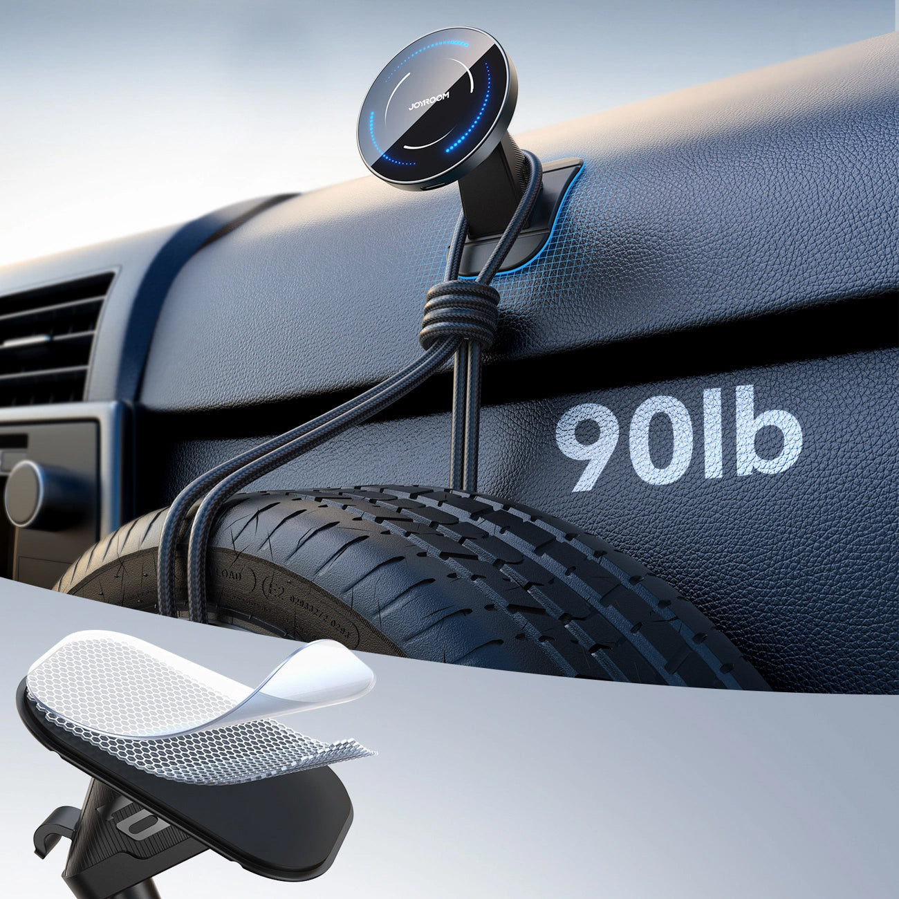 Ασύρματος Φορτιστής Αυτοκινήτου Joyroom JR-ZS502, 15W, 1.67A, Μαύρο