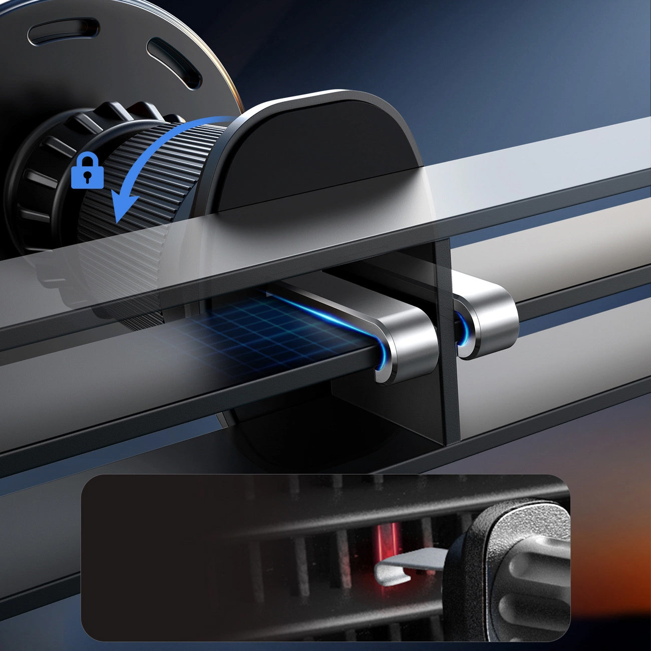 Ασύρματος Φορτιστής Αυτοκινήτου Joyroom JR-ZS502, 15W, 1.67A, Μαύρο