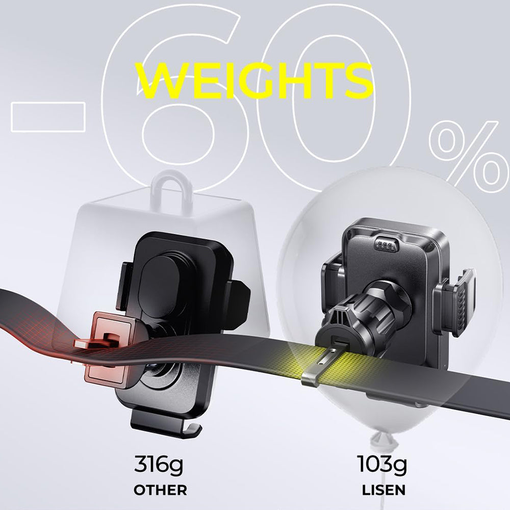 Ασύρματος Φορτιστής Αυτοκινήτου Lisen W605, 15W, 1.67A, Μαύρο YL0225030014