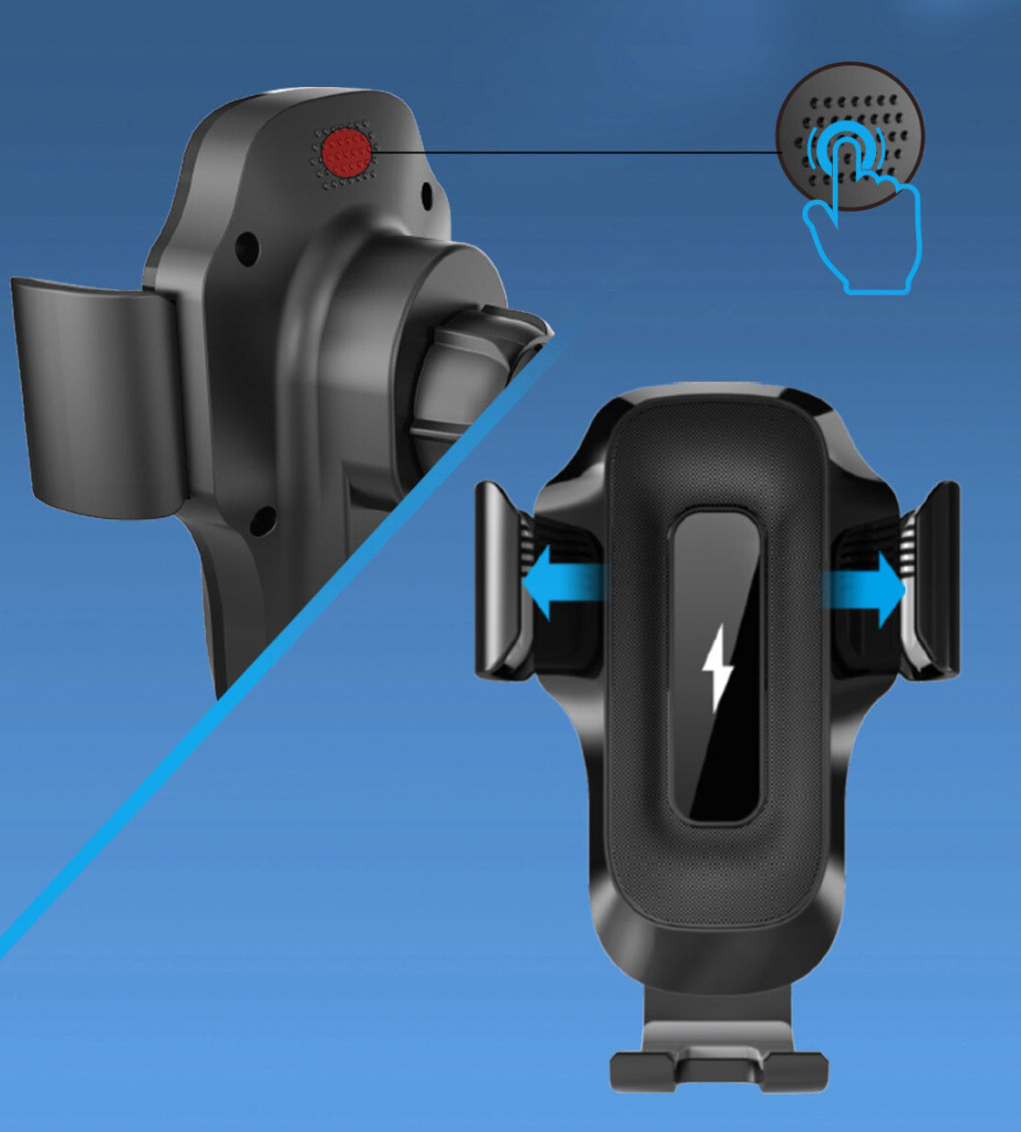 Φορτιστής Αυτοκινήτου Ασύρματος Sendem W33, 15W, 1.67A, Μαύρο