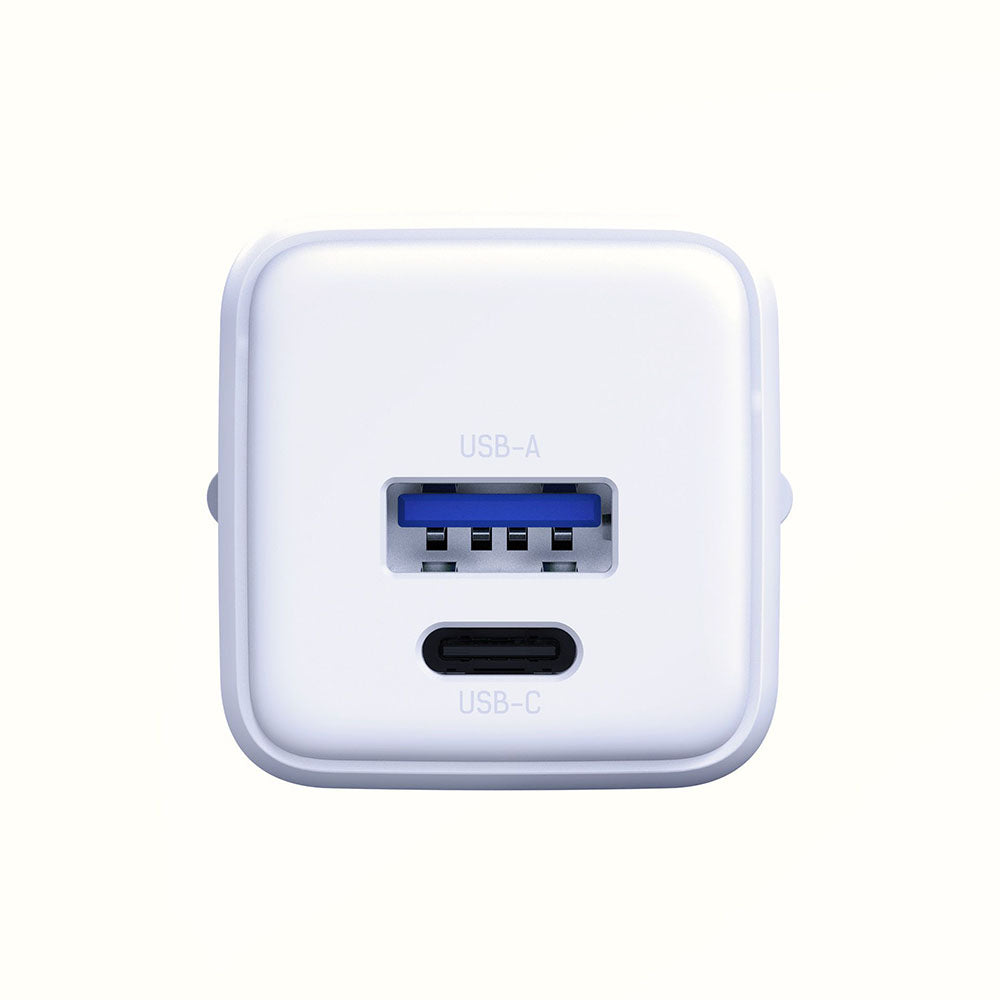 Φορτιστής Δικτύου 3MK Hyper, 20W, 3A, 1 x USB-A - 1 x USB-C, Λευκό