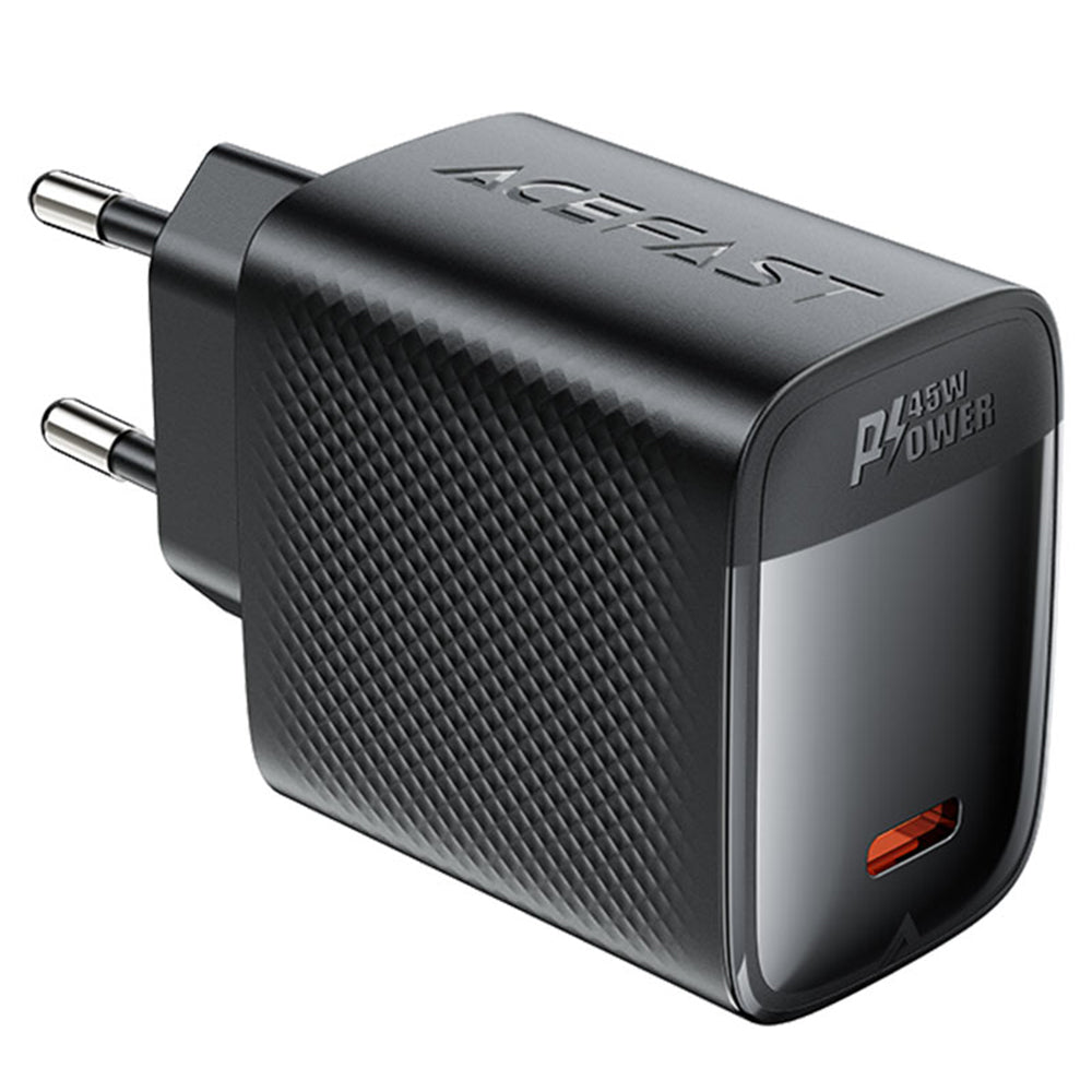 Acefast A112 Network Charger, 45W, 3A, 1 x USB-C, Black