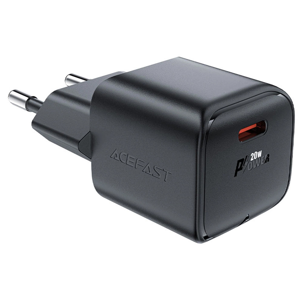 Φορτιστής Δικτύου Acefast A73 Mini, 20W, 3A, 1 x USB-C, Μαύρο