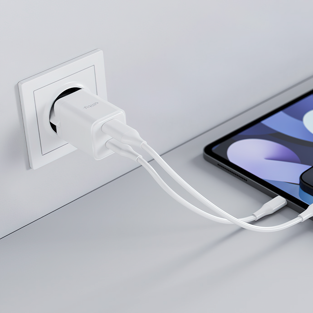 Φορτιστής Δικτύου Allity. ATC-01-30WAC Mini, 30W, 3A, 1 x USB-A - 1 x USB-C, Λευκό