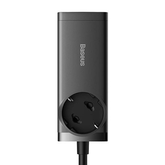 Φορτιστής δικτύου Baseus GaN3 Pro PowerStrip, 100W, 5A,2 x USB-A - 2 x USB-C - 1 x Schuko, Μαύρο PSZM000401 PSZM000401