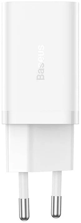 Φορτιστής Δικτύου Baseus GaN5 Pro, 40W, 3A, 2 x USB-C, Λευκό CCGP180102
