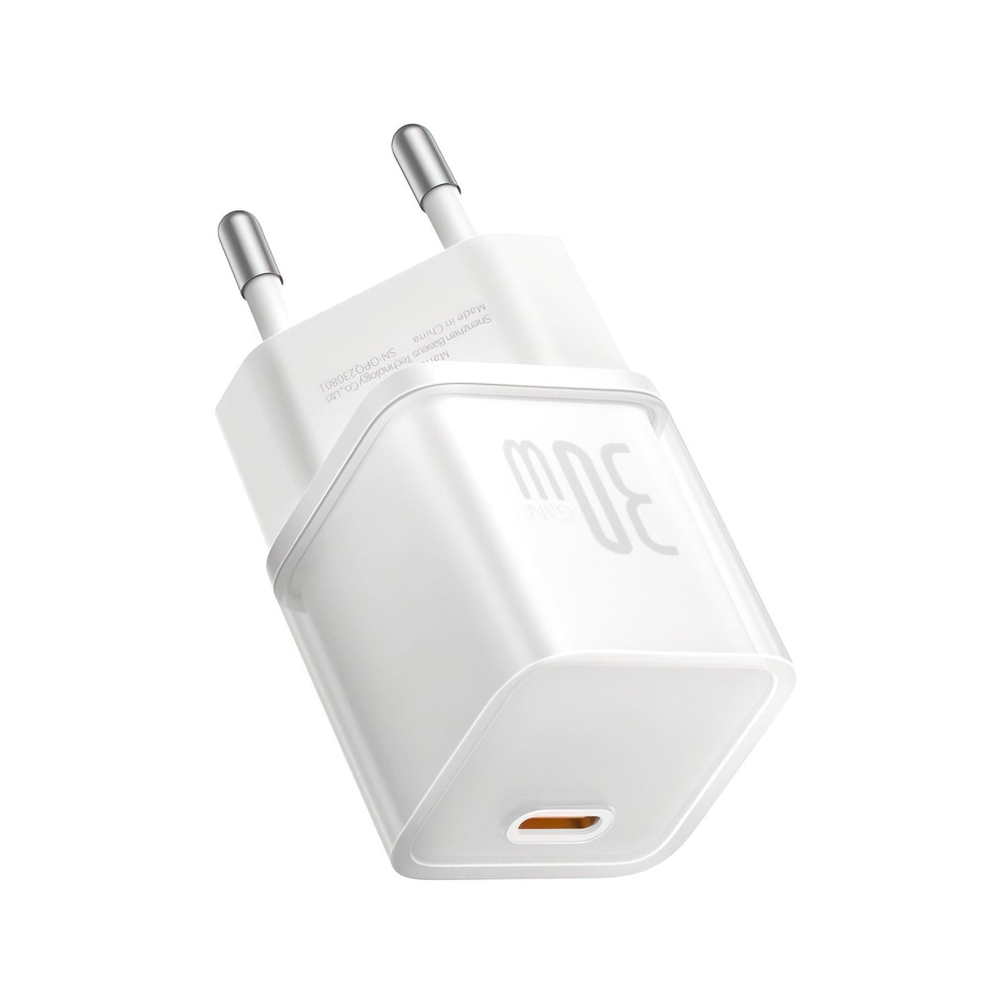 Φορτιστής Δικτύου Baseus GaN5S, 30W, 3A, 1 x USB-C, Λευκό P10162504213-00