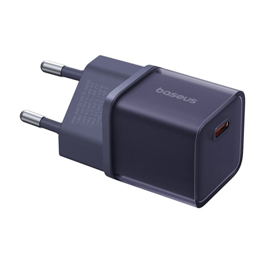 Φορτιστής Δικτύου Baseus GaN5S, 30W, 3A, 1 x USB-C, Μωβ P10162504523-00