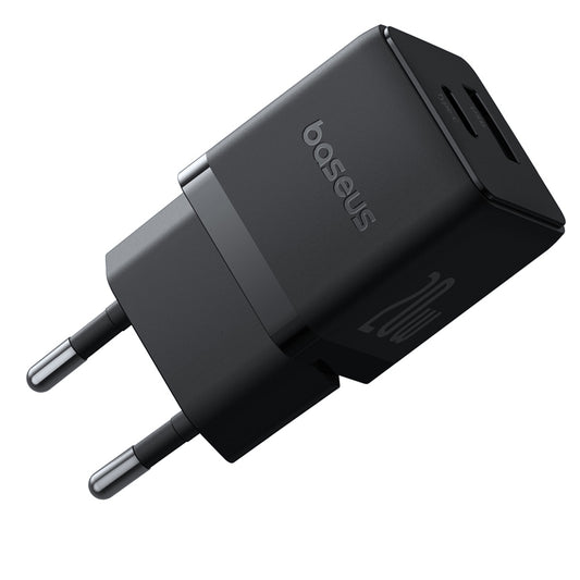 Φορτιστής Δικτύου Baseus Palm, 20W, 3A, 1 x USB-A - 1 x USB-C, Μαύρο P10111608113-00