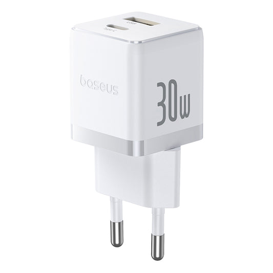 Φορτιστής Δικτύου Baseus Palm, 30W, 3A, 1 x USB-A - 1 x USB-C, Λευκό P1011160A213-00