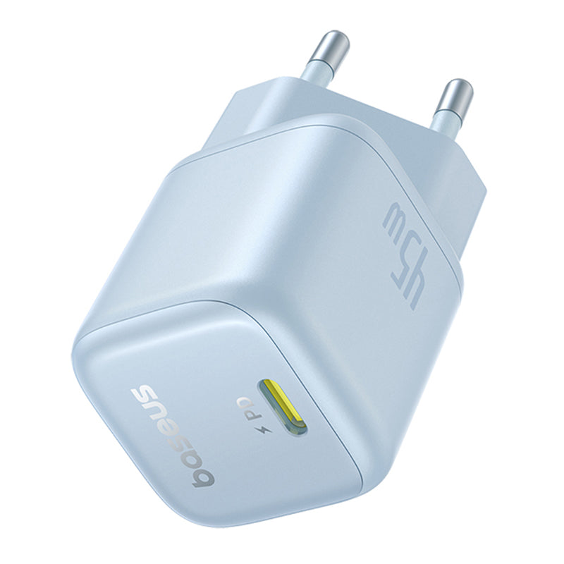 Φορτιστής Δικτύου Baseus PicoGo, 45W, 3A, 1 x USB-C, Μπλε P10176800313-00