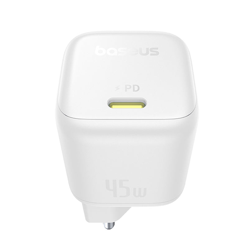 Φορτιστής Δικτύου Baseus PicoGo, 45W, 3A, 1 x USB-C, Λευκό P10176800213-00