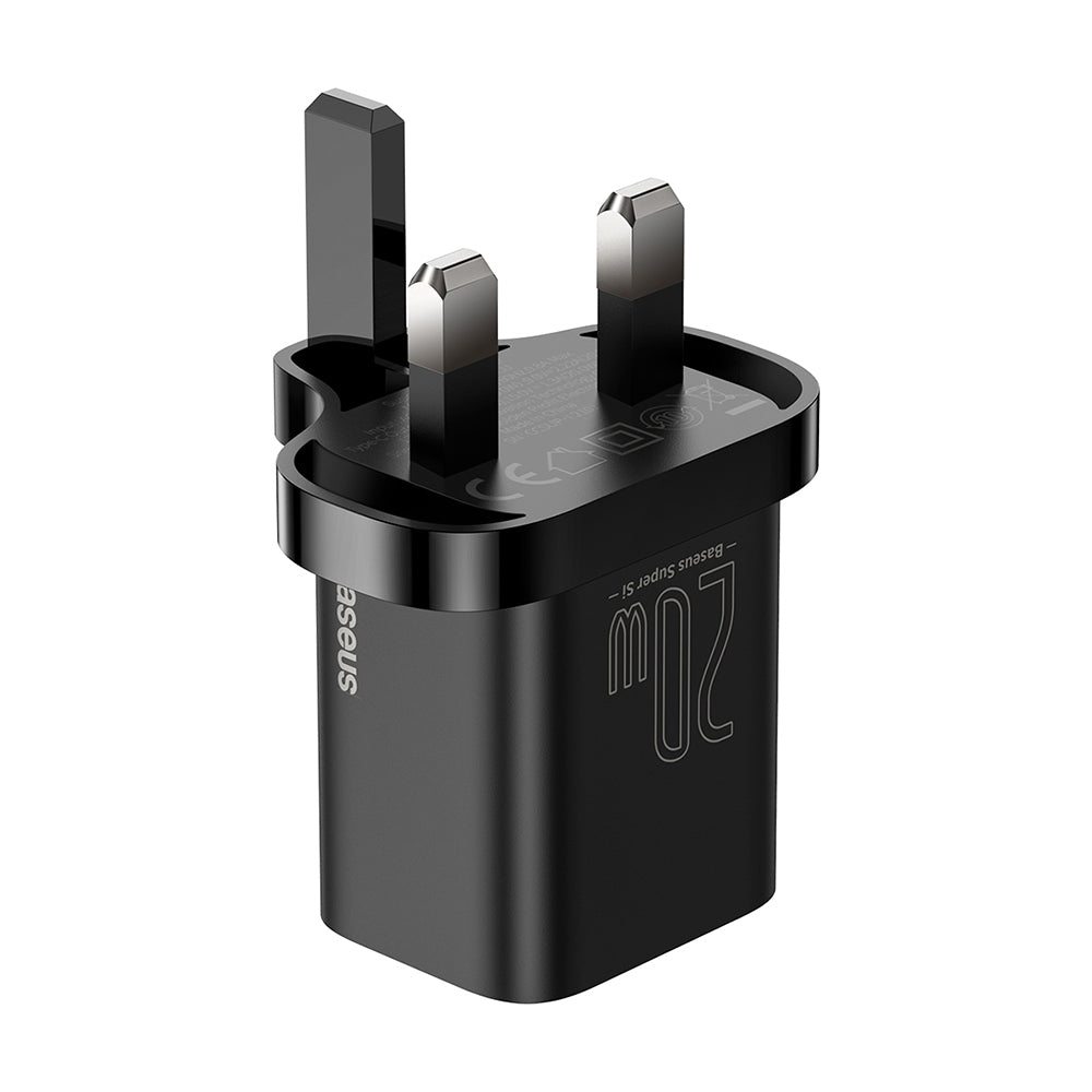 Φορτιστής Δικτύου Baseus Super Si UK, 20W, 3A, 1 x USB-C, Μαύρος CCSUP-K01