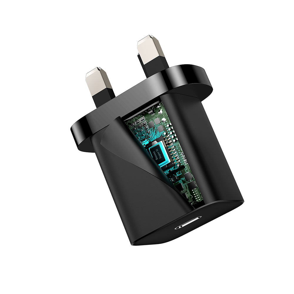 Φορτιστής Δικτύου Baseus Super Si UK, 20W, 3A, 1 x USB-C, Μαύρος CCSUP-K01