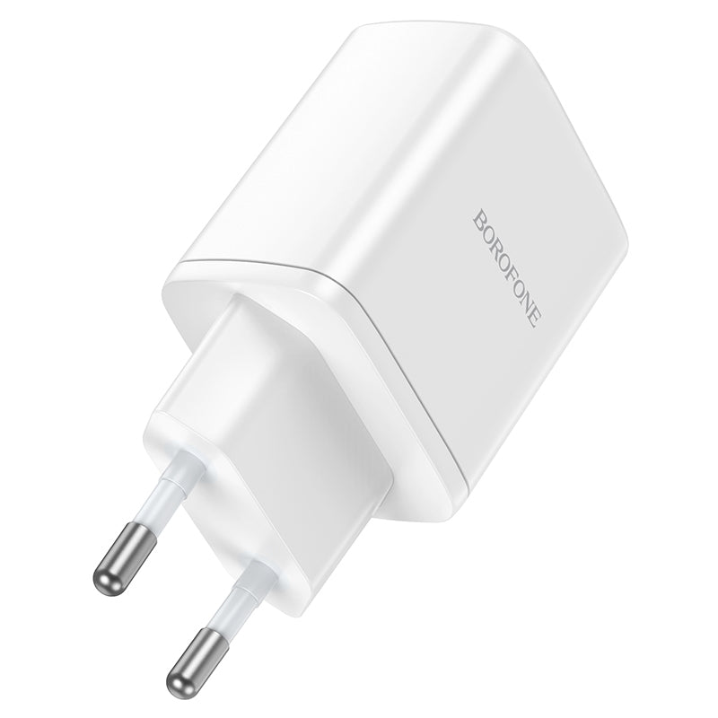 Φορτιστής δικτύου Borofone BN9, 35W, 3A, 2 x USB-C, Λευκό