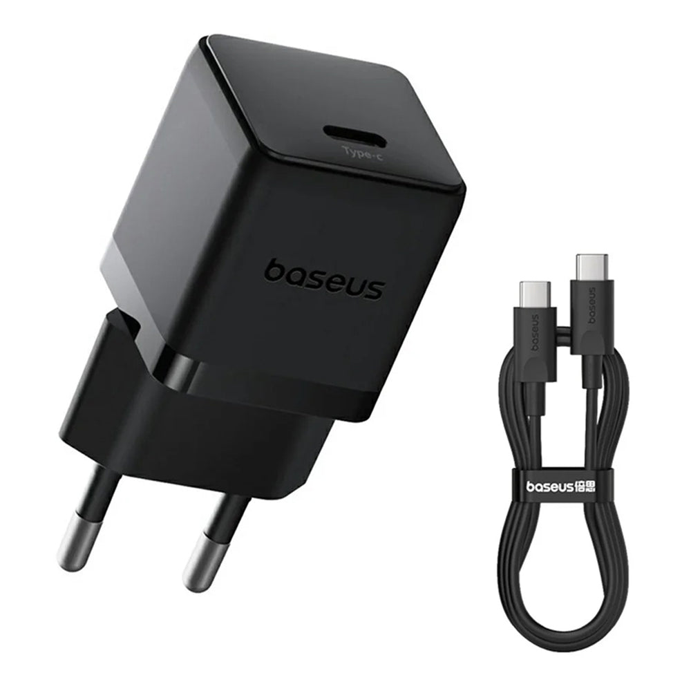Φορτιστής Δικτύου με Καλώδιο USB-C Baseus Palm, 20W, 3A, 1 x USB-C, Μαύρο P10111602113-01