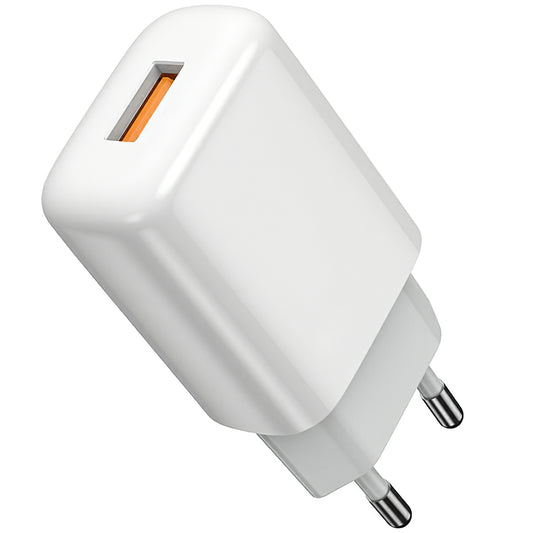 Prestico F7S Καλώδιο USB-C Φορτιστής δικτύου Prestico F7S, 12W, 2.4A, 1 x USB-A, Λευκό