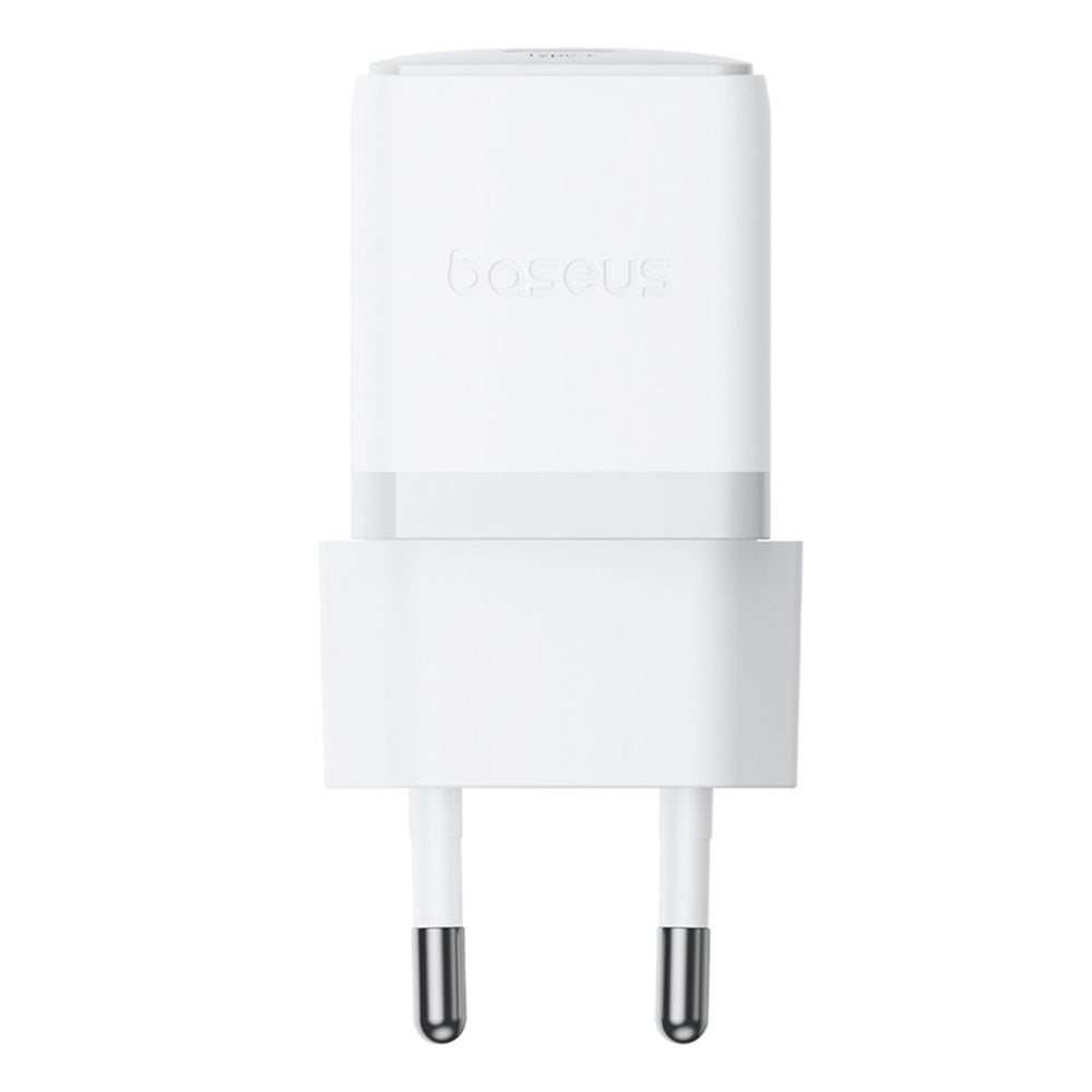 Φορτιστής Δικτύου με Καλώδιο USB-C Baseus Palm, 20W, 3A, 1 x USB-C, Λευκό P10111602213-01