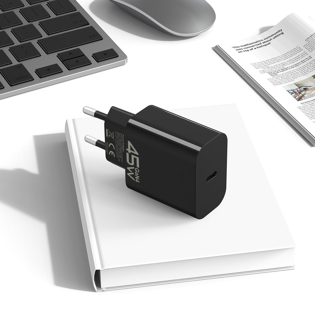 Φορτιστής Δικτύου με Καλώδιο USB-C Blavec BC-7, 45W, 3A, 1 x USB-C, Μαύρο