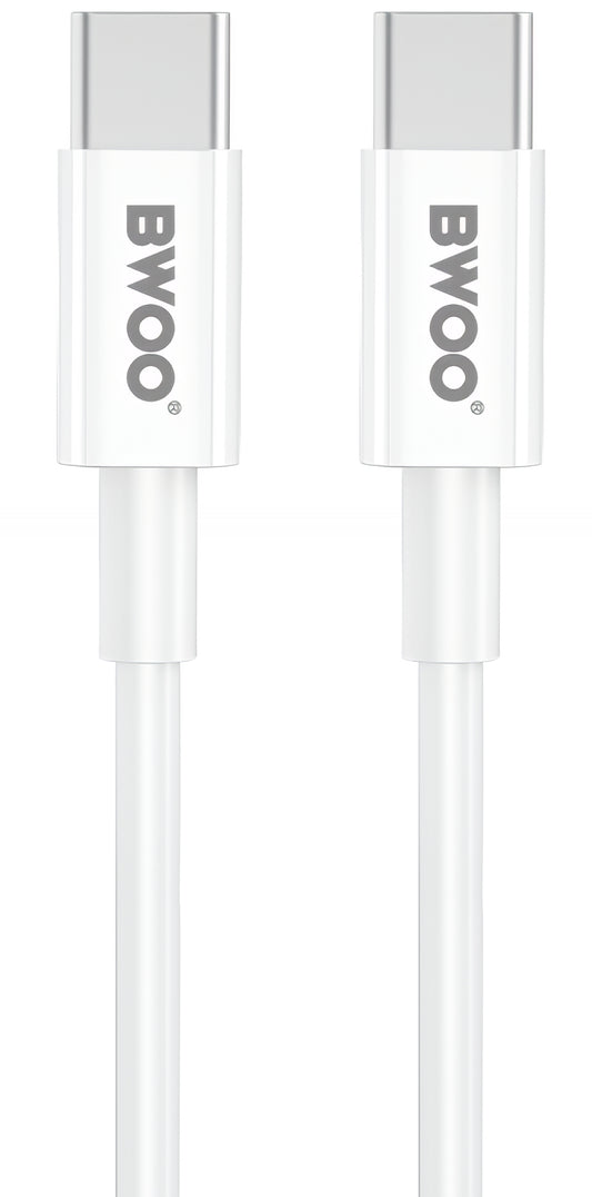 Φορτιστής Δικτύου με Καλώδιο USB-C BWOO CDA159, 20W, 3A, 1 x USB-C, Λευκό