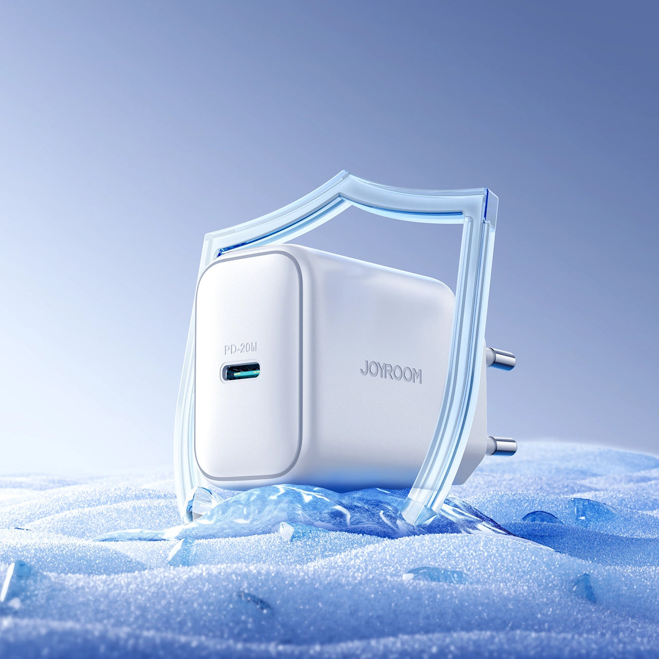 Joyroom JR-TCF20 Network Charger with Lightning Cable, 20W, 3A, 1 x USB-C, White