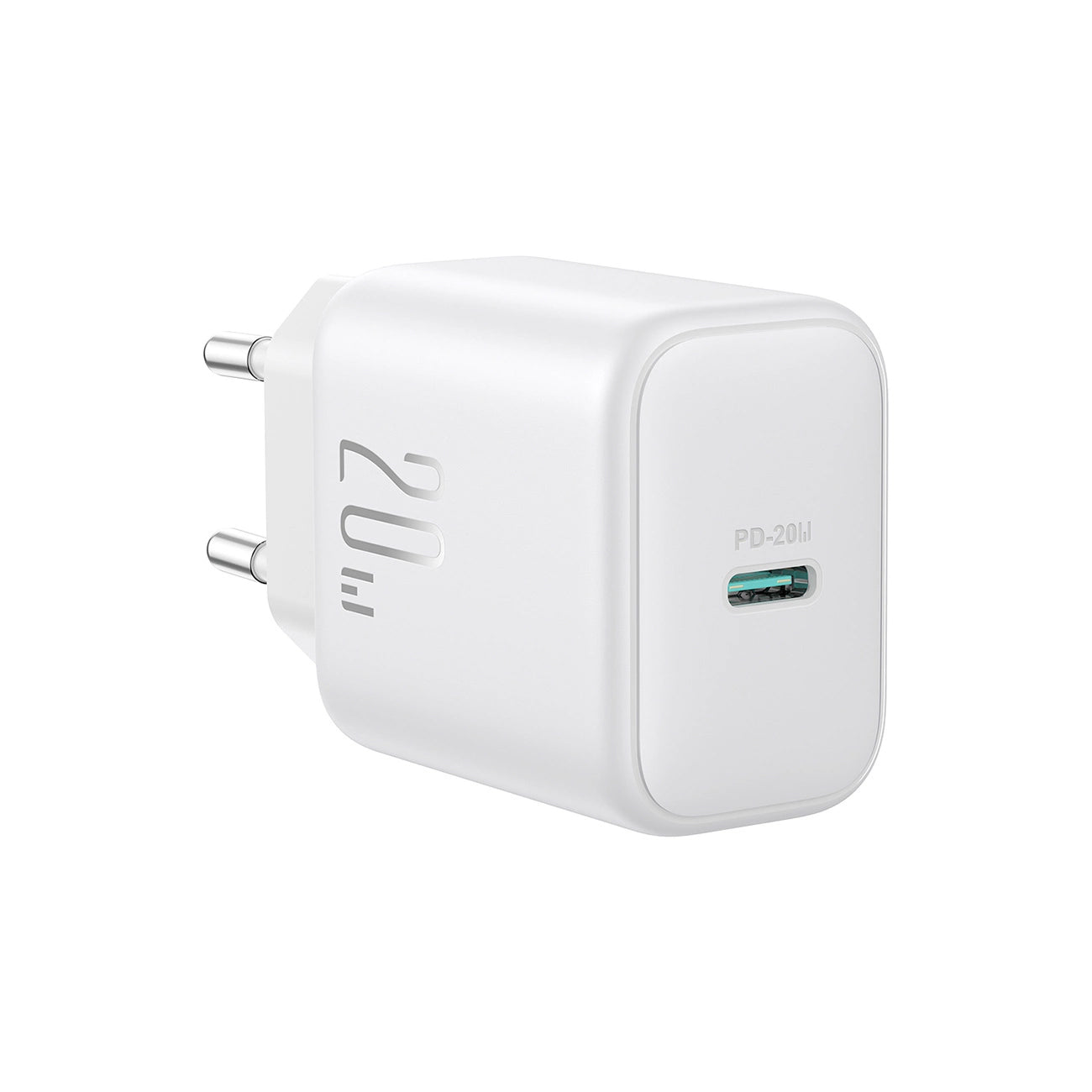 Φορτιστής Δικτύου με Καλώδιο USB-C Joyroom JR-TCF20, 20W, 3A, 1 x USB-C, Λευκό