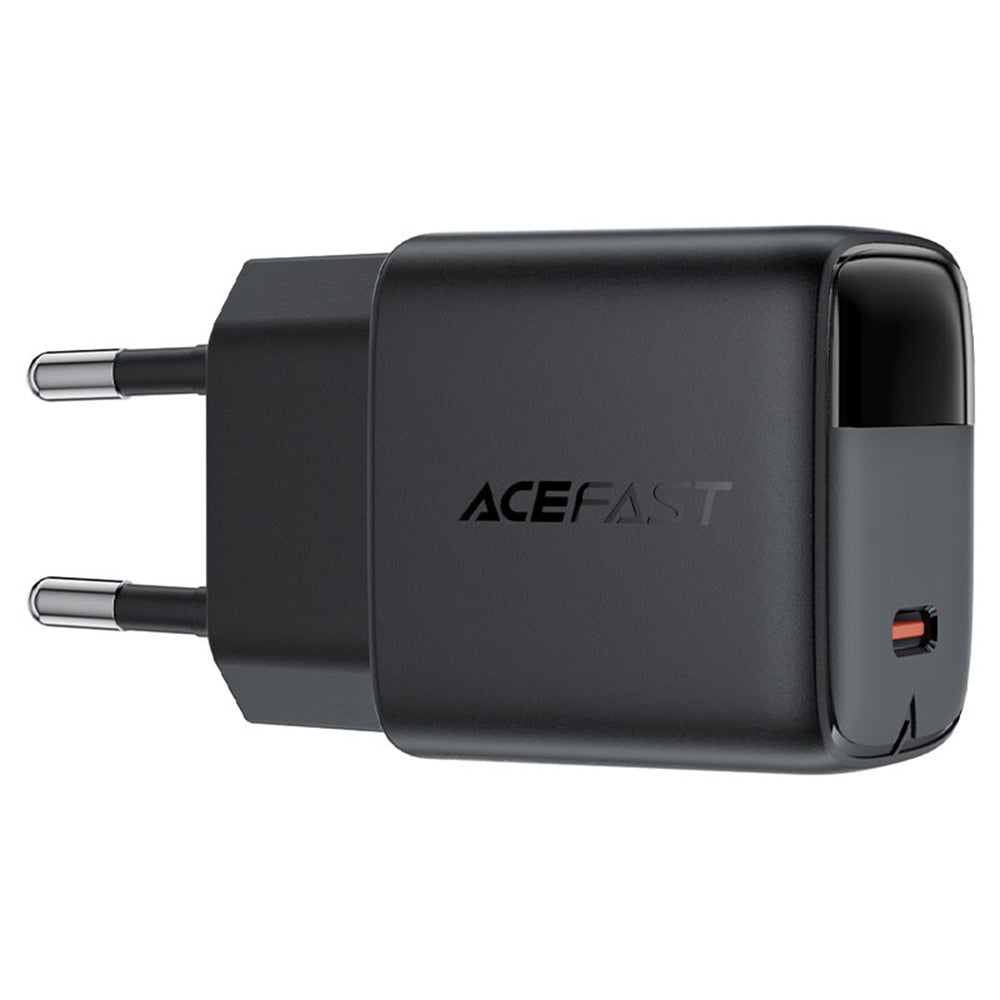 Φορτιστής Δικτύου με Καλώδιο USB-C Acefast A113 Display, 20W, 3A, 1 x USB-C, Μαύρο