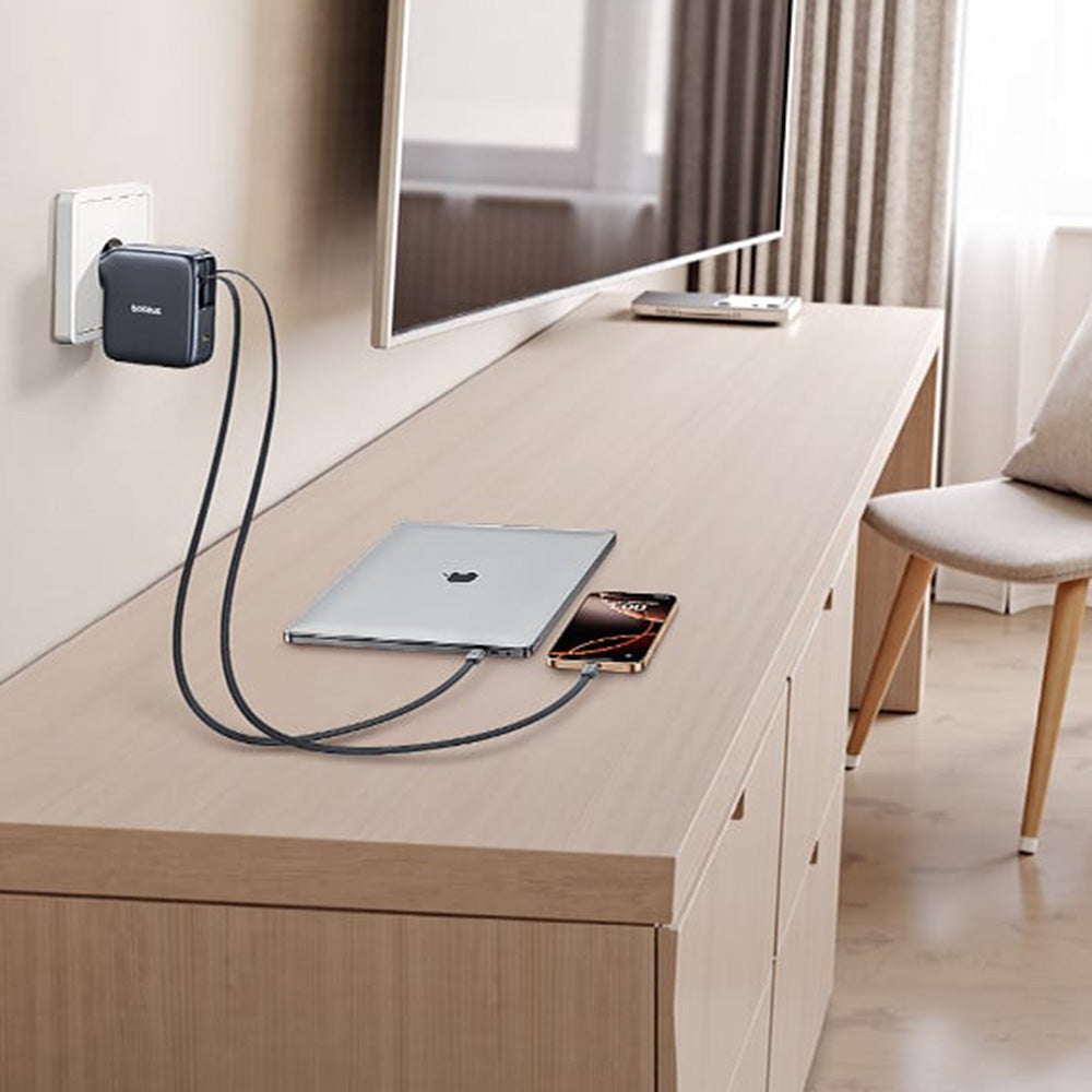Φορτιστής Δικτύου με Καλώδιο USB-C Baseus EnerCore CJ21, 67W, 3.35A, 1 x USB-C, Μαύρο E0120G00