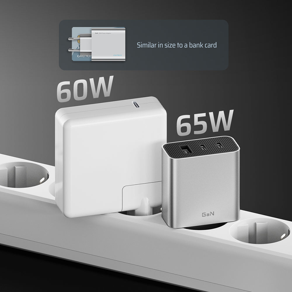 Φορτιστής Δικτύου Cuktech, 65W, 3.25A, 1 x USB-A - 2 x USB-C, Λευκός CUK0A15CEUSL