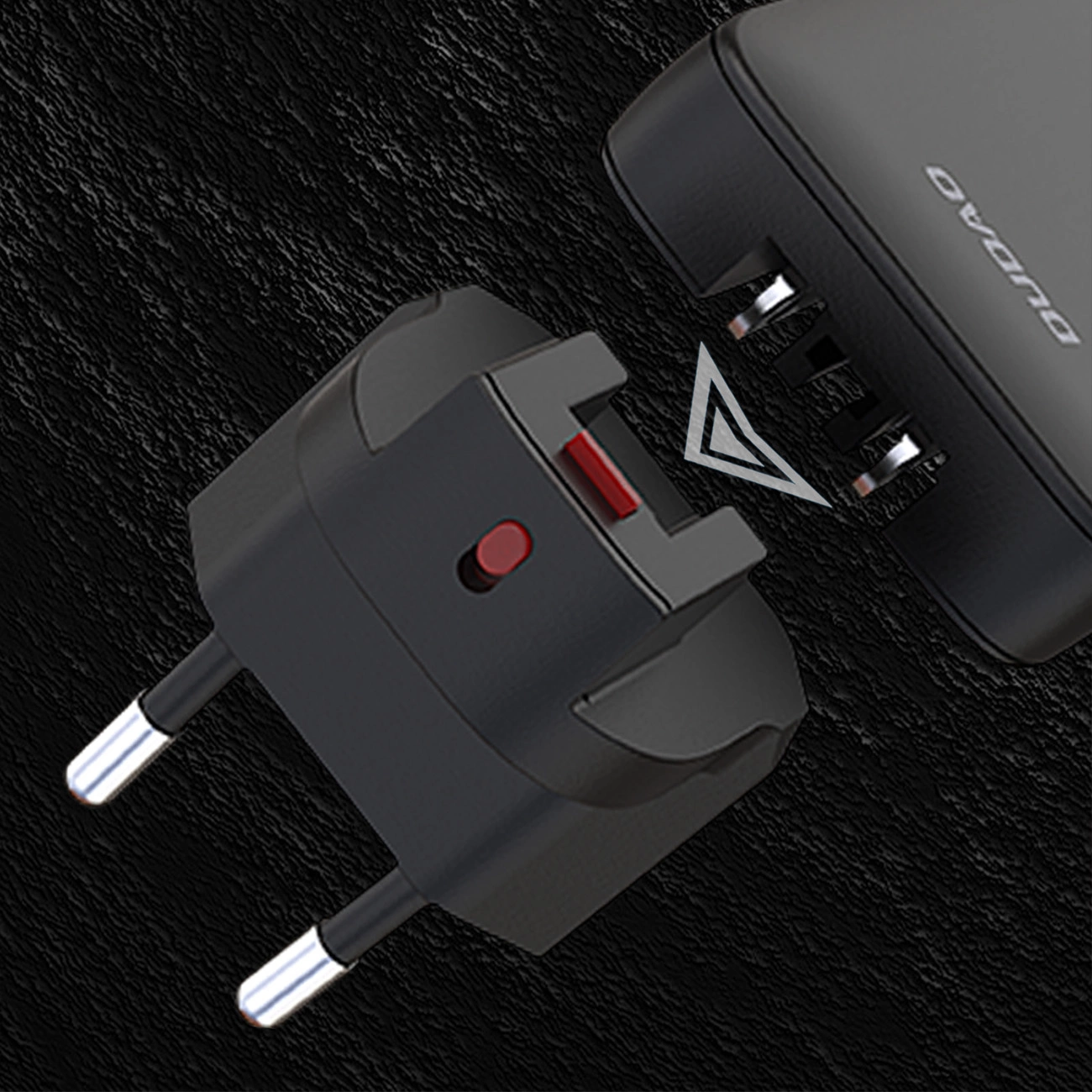 Φορτιστής Δικτύου Dudao A65Q Travel, 65W, 3.25A, 1 x USB-A - 1 x USB-C, Μαύρο