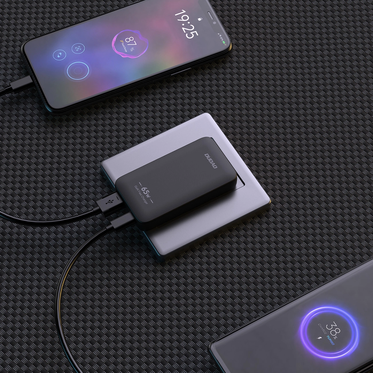 Φορτιστής Δικτύου Dudao A65Q Travel, 65W, 3.25A, 1 x USB-A - 1 x USB-C, Μαύρο