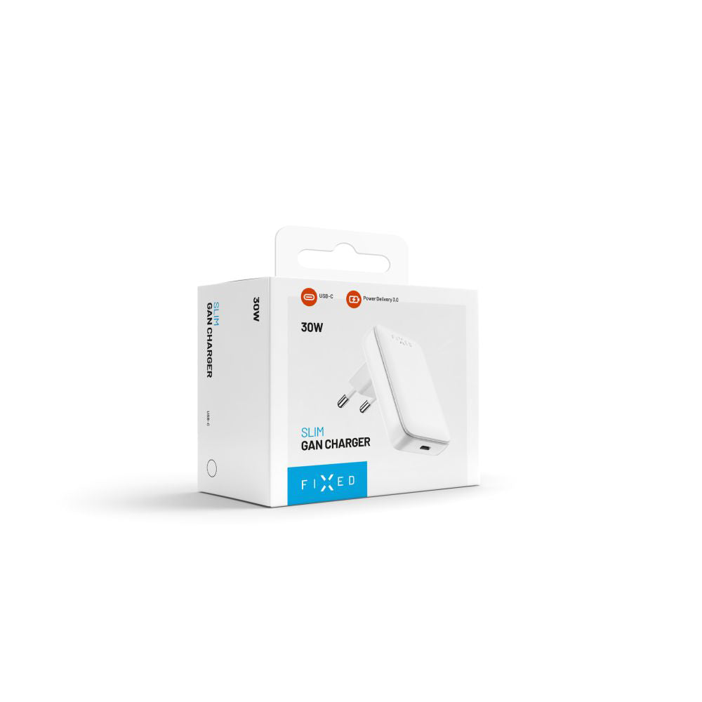 Fixed Network Charger, 30W, 3A, 1 x USB-C, White