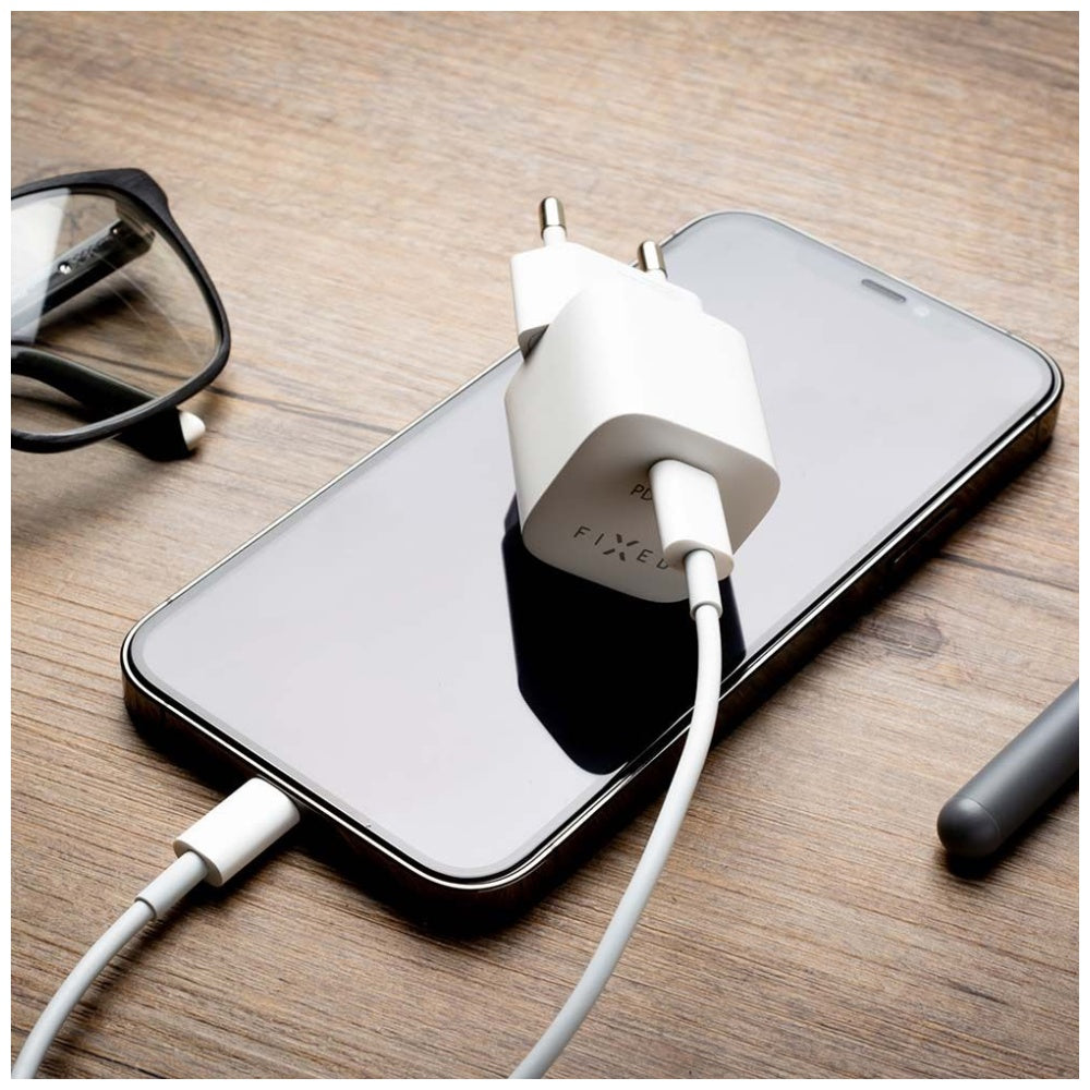 Φορτιστής Δικτύου Fixed Mini, 30W, 3A, 1 x USB-C, Λευκό
