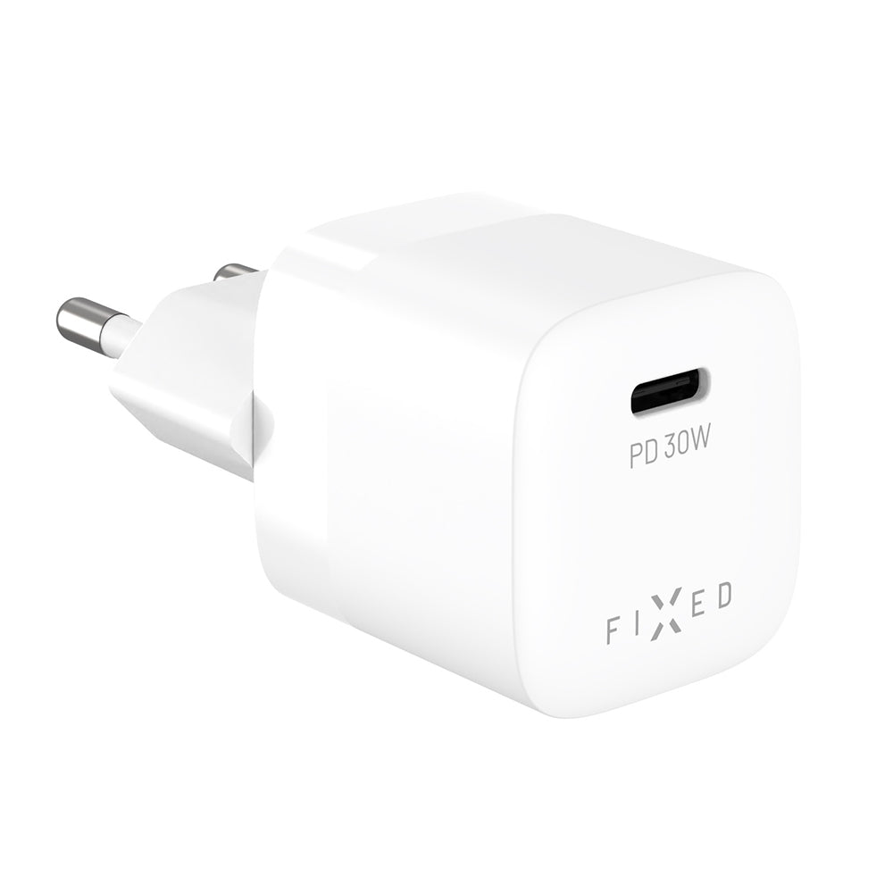 Φορτιστής Δικτύου Fixed Mini2, 30W, 3A, 1 x USB-C, Λευκό